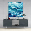 Waves Glass Wall Art|| Designer's Collection by Insigneart USA
