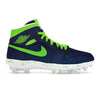 "Seattle Alternate" Jordan 1 TD Cleats by Stadium Custom Kicks
