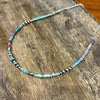 Corrugated Silver Pearl and Jasper Barrel Bead Necklace by Wild Junkie