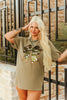 Sequin Camo Bow Patch Tee by Wild Junkie