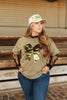 Sequin Camo Bow Patch Tee by Wild Junkie