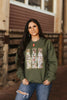 Sequin Hunting Duck Calls Patch Sweatshirt by Wild Junkie