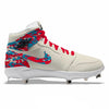 "Service" Jordan 1 Retro Cleats by Stadium Custom Kicks