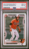 Graded 2021 Topps Bowman Draft Gunnar Henderson #BD175 Rookie RC Baseball Card PSA 8 Near Mint