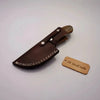 Damascus Gut hook Skinner Knife Raindrop pattern | two handle options by JW SteelCrafts