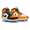 "Shattered Homage to Home" Jordan 1 Retro Cleats by Stadium Custom Kicks