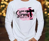 She is Strong – White by Carolina Country Bling