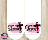 She is Strong – White by Carolina Country Bling