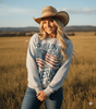 She Loves Jesus & America Sweatshirt by Wild Junkie