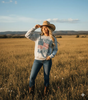 She Loves Jesus & America Sweatshirt by Wild Junkie