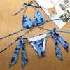 Shiny Diamond Bikini Push Up Halter Swimsuit Female Crystal Swimwear Women Bathing Suit New Women's Crystal Diamond Swimsuit High Cut Bikini Set Straps Two Piece Bathing Suit by Stevvex