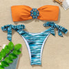 Shiny Rhinestone Strapless Bikini Female Women 2PCS Shiny Diamond Bikini Set Bra Swimsuit Bathing Suit Swimsuit Women Swimwear Two-pieces Luxury Bikini Set Bather Bathing Suit Swimwear by Stevvex