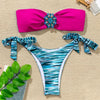 Shiny Rhinestone Strapless Bikini Female Women 2PCS Shiny Diamond Bikini Set Bra Swimsuit Bathing Suit Swimsuit Women Swimwear Two-pieces Luxury Bikini Set Bather Bathing Suit Swimwear by Stevvex
