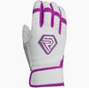 Resilient Championship Fastpitch Batting gloves - White and Purple