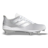 "Silver" Adidas Adizero Afterburner 8 Cleats by Stadium Custom Kicks