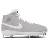 "Silver Glitter" Jordan 1 Retro Cleats by Stadium Custom Kicks