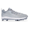"Silver Glitter” Jordan 10 MCS Low Baseball Cleats by Stadium Custom Kicks