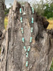Silver Mesa Aqua Beaded Lariat Necklace by Wild Junkie