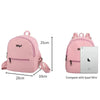 Simple And Stylish Mini Solid Backpack For Women And Girls Cute Travel Bag Trendy Student School Backpacks by Stevvex