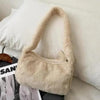 Simple And Stylish Women Soft Plush Winter Furry Shoulder Bags For Ladies And Girls Designer Clutch Handbag For Female by Stevvex