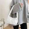 Simple And Stylish Women Soft Plush Winter Furry Shoulder Bags For Ladies And Girls Designer Clutch Handbag For Female by Stevvex