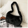 Simple And Stylish Women Soft Plush Winter Furry Shoulder Bags For Ladies And Girls Designer Clutch Handbag For Female by Stevvex