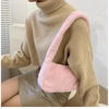 Simple And Stylish Women Soft Plush Winter Furry Shoulder Bags For Ladies And Girls Designer Clutch Handbag For Female by Stevvex