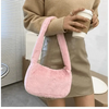 Simple And Stylish Women Soft Plush Winter Furry Shoulder Bags For Ladies And Girls Designer Clutch Handbag For Female by Stevvex