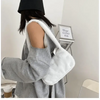 Simple And Stylish Women Soft Plush Winter Furry Shoulder Bags For Ladies And Girls Designer Clutch Handbag For Female by Stevvex