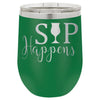 Sip Happens 12 oz Polar Camel Wine Tumbler by Anchored Grace Boutique