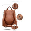 Sizzling Anti-Theft Vintage Style Leather Backpacks for Teenager Girls And Women School Bagpack For Females Travel Bags by Stevvex