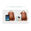 Sizzling Anti-Theft Vintage Style Leather Backpacks for Teenager Girls And Women School Bagpack For Females Travel Bags by Stevvex