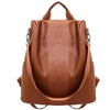 Sizzling Anti-Theft Vintage Style Leather Backpacks for Teenager Girls And Women School Bagpack For Females Travel Bags by Stevvex