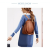 Sizzling Anti-Theft Vintage Style Leather Backpacks for Teenager Girls And Women School Bagpack For Females Travel Bags by Stevvex