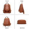 Sizzling Anti-Theft Vintage Style Leather Backpacks for Teenager Girls And Women School Bagpack For Females Travel Bags by Stevvex