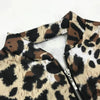 Sizzling Stylish Women's Long Sleeve Jacket Sweater Top Ladies Casual Leopard Print, Cardigan Zipper, Short Outwear, Coat Jacket by Stevvex