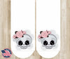 Skullie - White by Carolina Country Bling