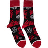 SLAYER Logos and Pentegrams [Socks] by Rock Band Apparel
