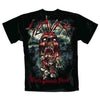 SLAYER World Painted Blood Skull [T-Shirt] by Rock Band Apparel