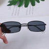 Slender Square Sunglasses Retro Metal Frame Square Sunglasses Small Vintage & Retro Style Sunglasses Shades Of Rectangle Sunglasses For Women Classic Vintage & Metal Square Frame Sun Glasses Eyewear For Men & Women by Stevvex