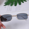Slender Square Sunglasses Retro Metal Frame Square Sunglasses Small Vintage & Retro Style Sunglasses Shades Of Rectangle Sunglasses For Women Classic Vintage & Metal Square Frame Sun Glasses Eyewear For Men & Women by Stevvex