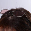 Slender Square Sunglasses Retro Metal Frame Square Sunglasses Small Vintage & Retro Style Sunglasses Shades Of Rectangle Sunglasses For Women Classic Vintage & Metal Square Frame Sun Glasses Eyewear For Men & Women by Stevvex