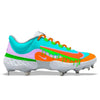 "Slime" Nike Alpha Huarache Elite 4 Low Cleats by Stadium Custom Kicks