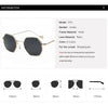 Small Frame Sunglasses For Women Small Square Polarized Sunglasses for Men and Women Polygon Mirrored Retro Shape Metal Design Sun Glasses for Men New Fashionable Ocean Lens by Stevvex