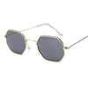Small Frame Sunglasses For Women Small Square Polarized Sunglasses for Men and Women Polygon Mirrored Retro Shape Metal Design Sun Glasses for Men New Fashionable Ocean Lens by Stevvex
