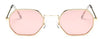Small Frame Sunglasses For Women Small Square Polarized Sunglasses for Men and Women Polygon Mirrored Retro Shape Metal Design Sun Glasses for Men New Fashionable Ocean Lens by Stevvex