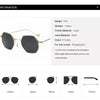 Small Frame Sunglasses For Women Small Square Polarized Sunglasses for Men and Women Polygon Mirrored Retro Shape Metal Design Sun Glasses for Men New Fashionable Ocean Lens by Stevvex