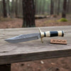 Sheffield Clip Point Bowie Knife Hand Forged Damascus Steel Custom Handmade Bowie JW SteelCrafts by JW SteelCrafts