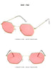 Small Polygon Women Men Sunglasses Delicate Metal Polygon Sunglasses For Women Classic Retro Small Size Frame Women Sunglasses Design Glasses for Men by Stevvex