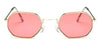 Small Polygon Women Men Sunglasses Delicate Metal Polygon Sunglasses For Women Classic Retro Small Size Frame Women Sunglasses Design Glasses for Men by Stevvex